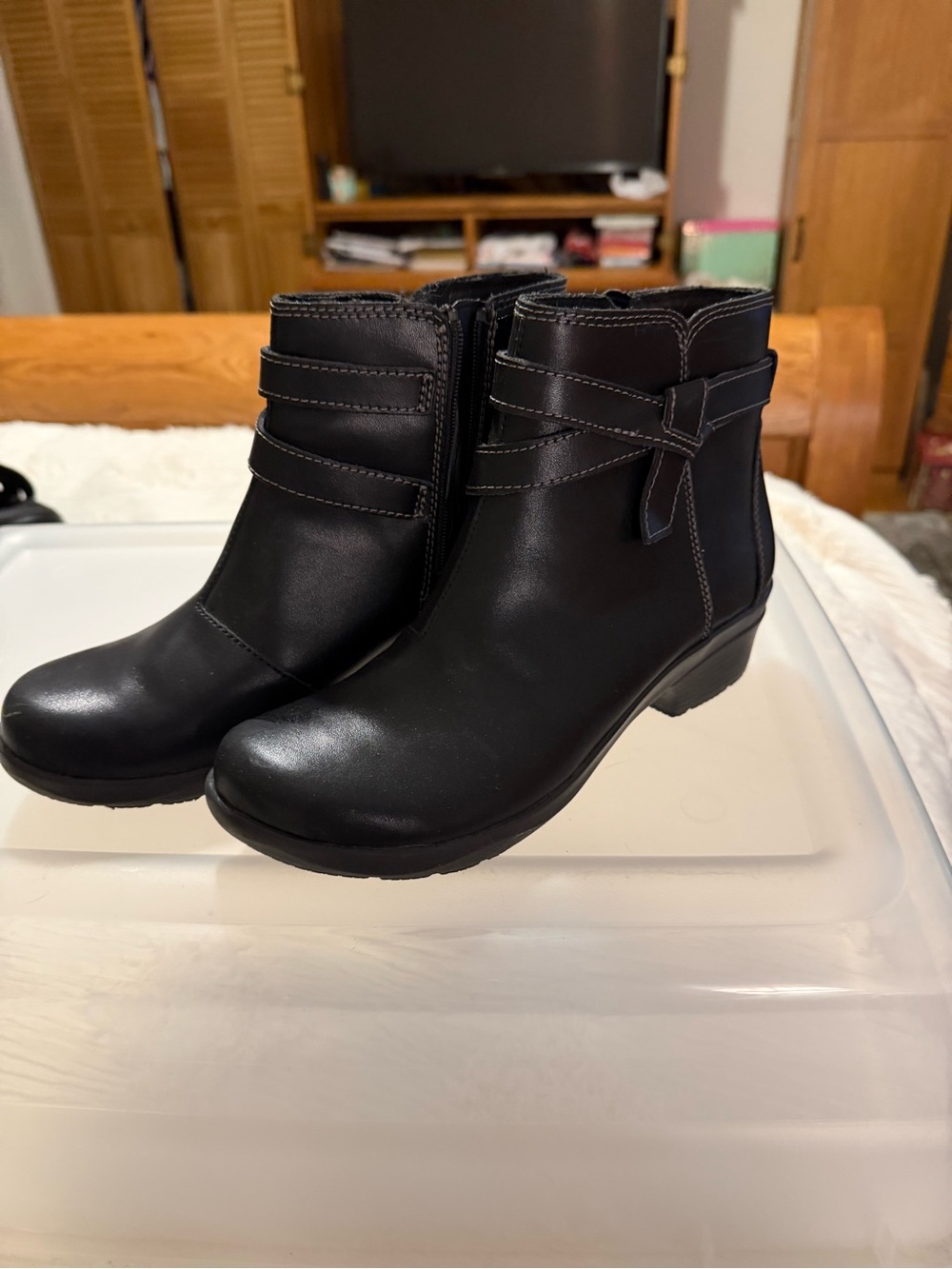 Clarks Black Women's Ankle Boots